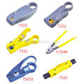 Tahan lama Hardware jaringan alat RG Cable Stripper dengan Cutter kabel